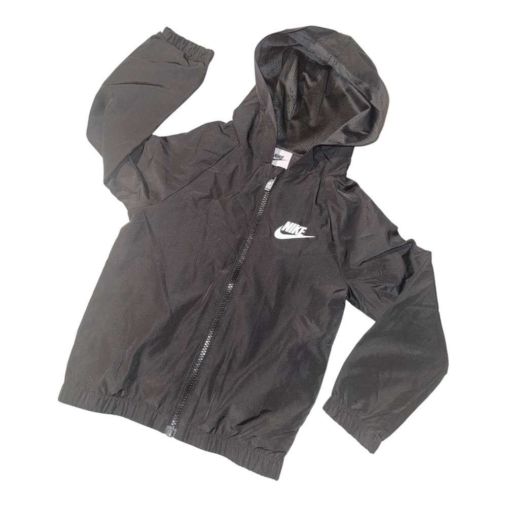 🔥 Nike Unisex Youth Zip Up Light Hooded Dri-fit Windbreaker Jacket Size 4/XS 🔥